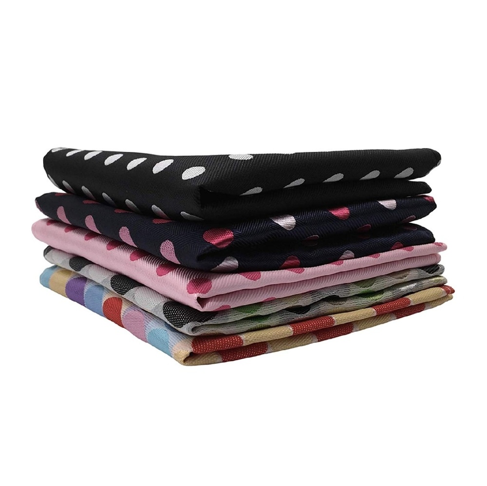 Mens 11pc Polka Dot Pocket Square Handkerchief - Picture 5 of 7
